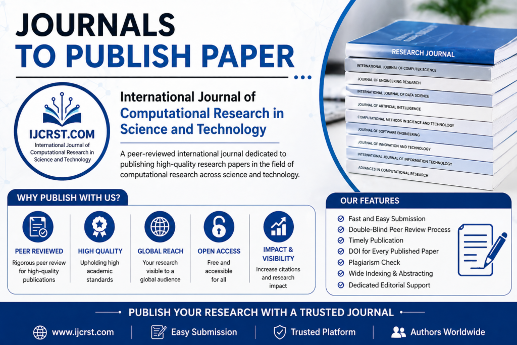 Journals To Publish Paper